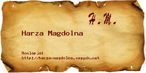 Harza Magdolna névjegykártya