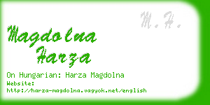 magdolna harza business card